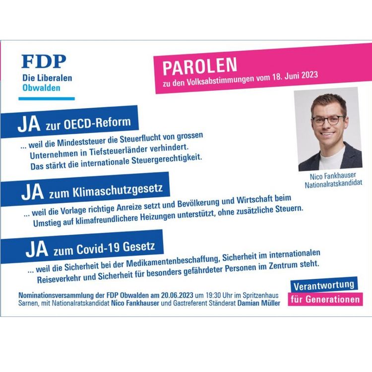 FDP.Die Liberalen Obwalden Medienmitteilungen Detail